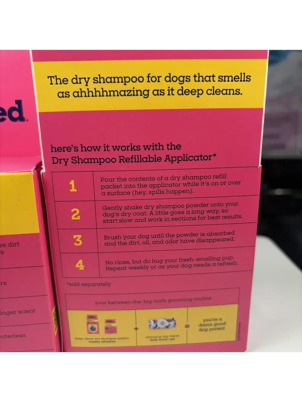 New Pet Life Unlimited Dry Shampoo Refills 2 Boxes Total 6 Packets